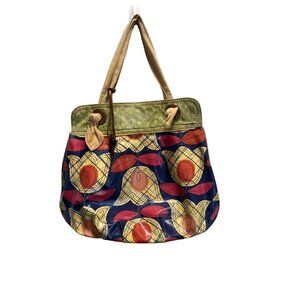Fossil Coated Canvas Floral Hobo  Bag